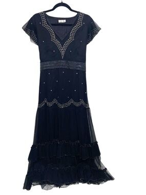 Age of Love Nataya Dress Womens Large 1920s Titanic Flapper Vtg Style Whimsigoth